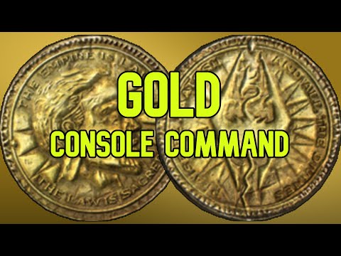 skyrim command gold