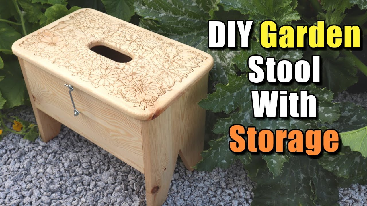 garden stool with storage