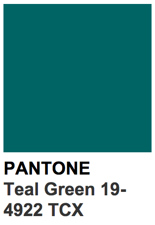 pantone teal