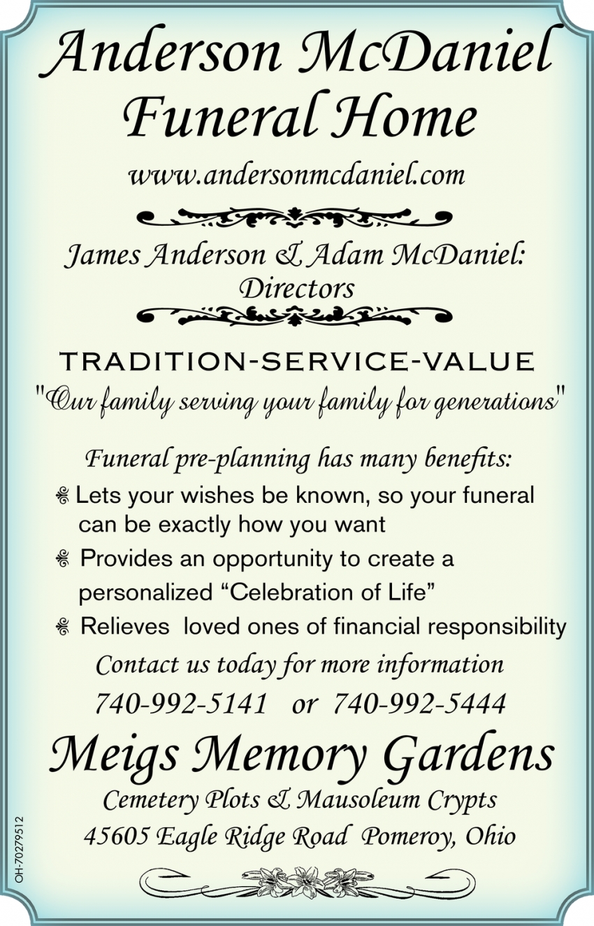 anderson funeral home pomeroy ohio