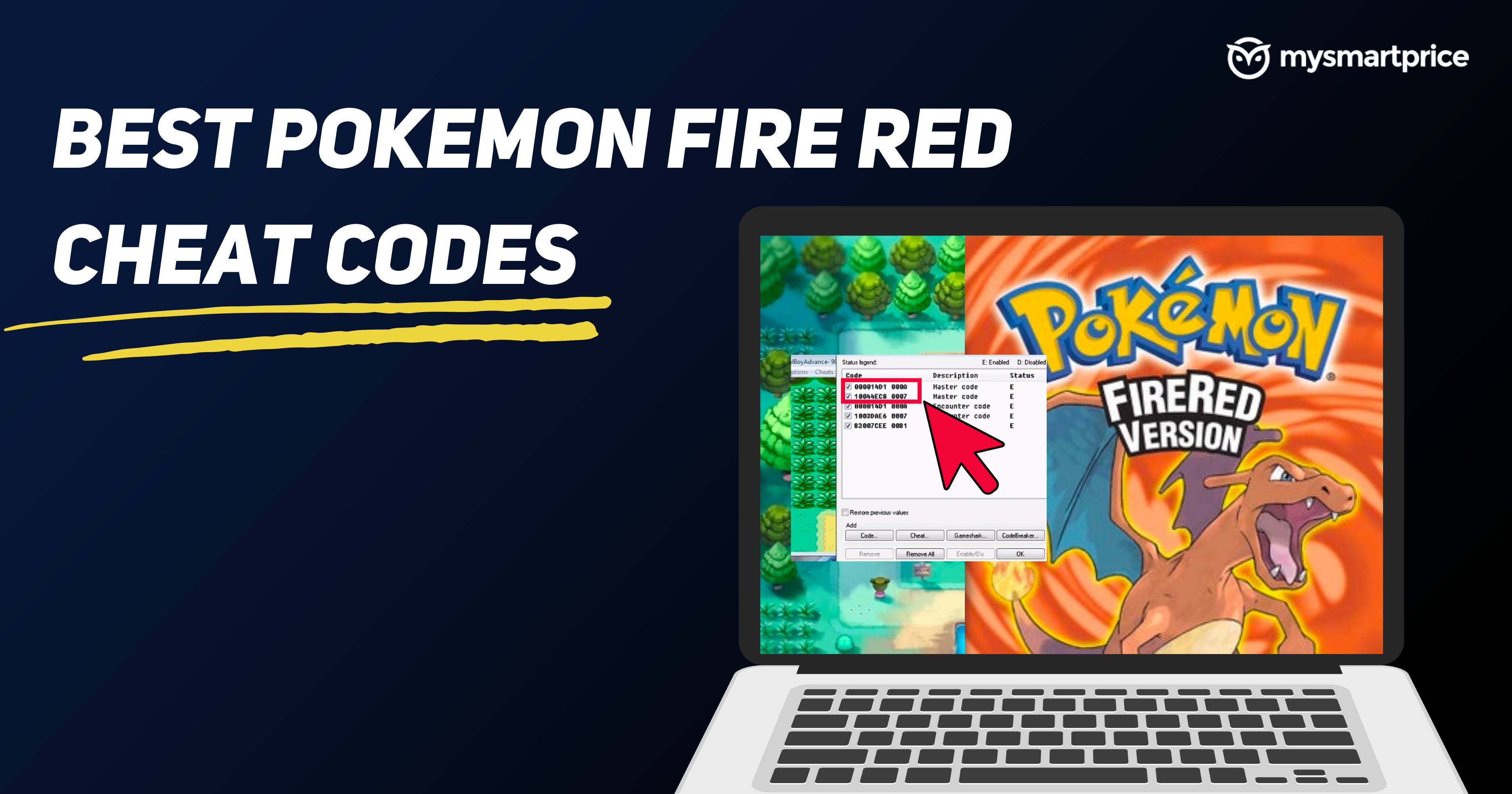 cheat codes for fire red rom