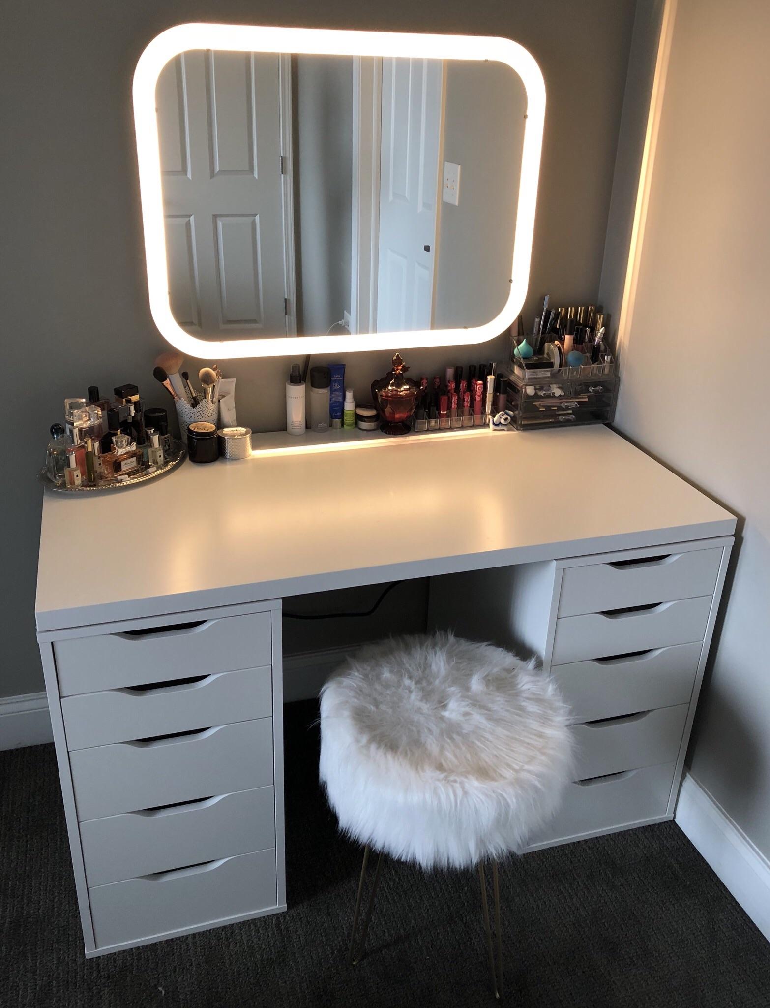 ikea makeup vanity