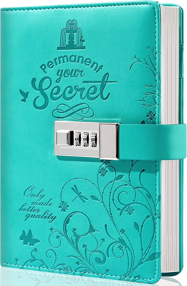 vintage diary with lock