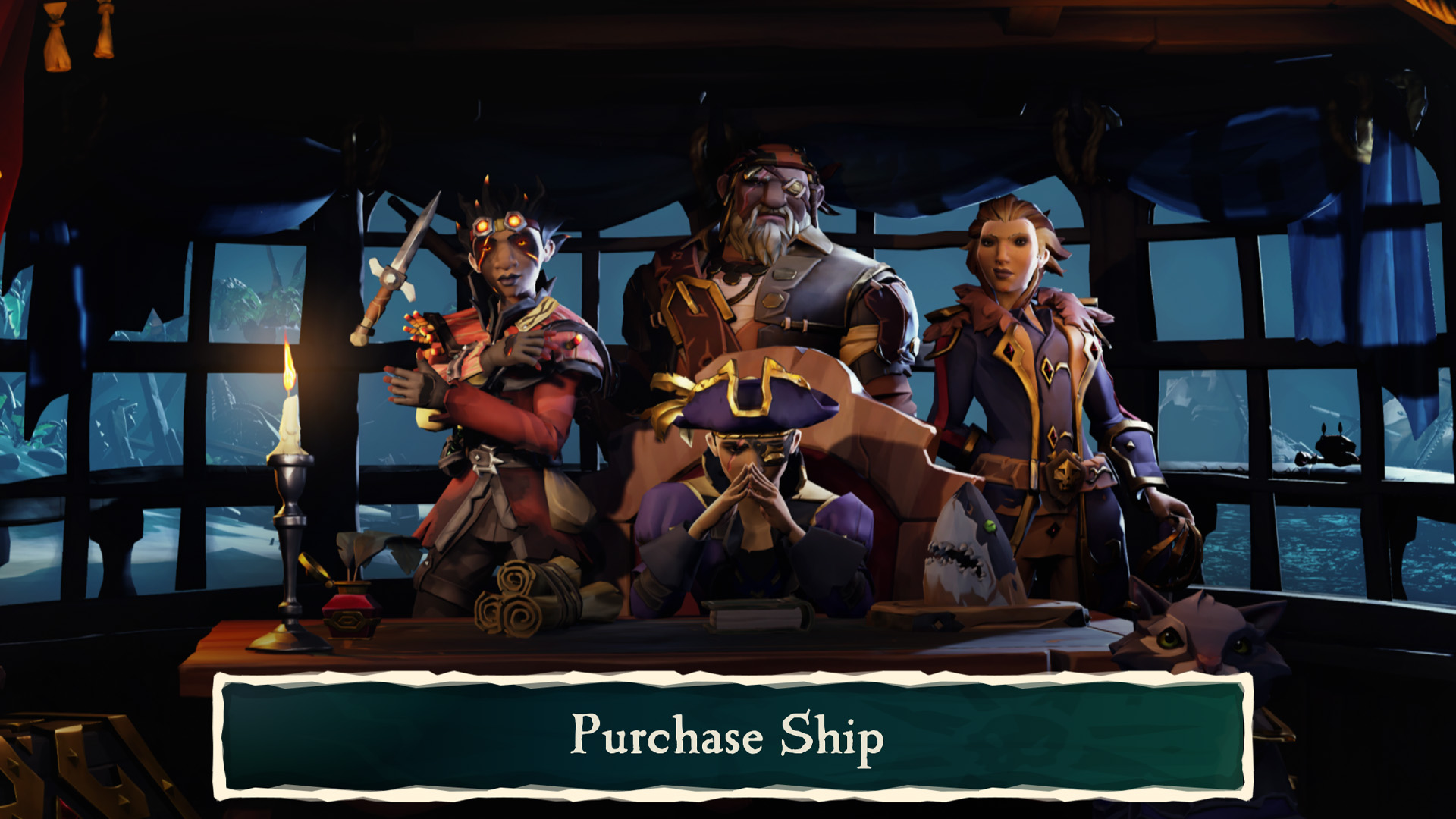 how to buy captain ship sea of thieves