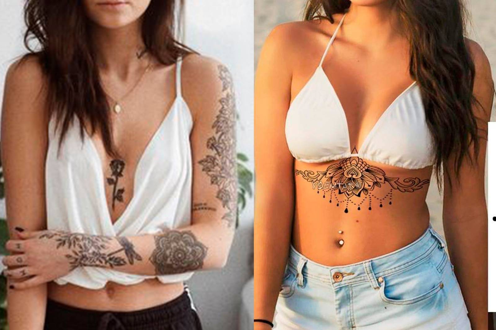 tatuajes debajo de los senos