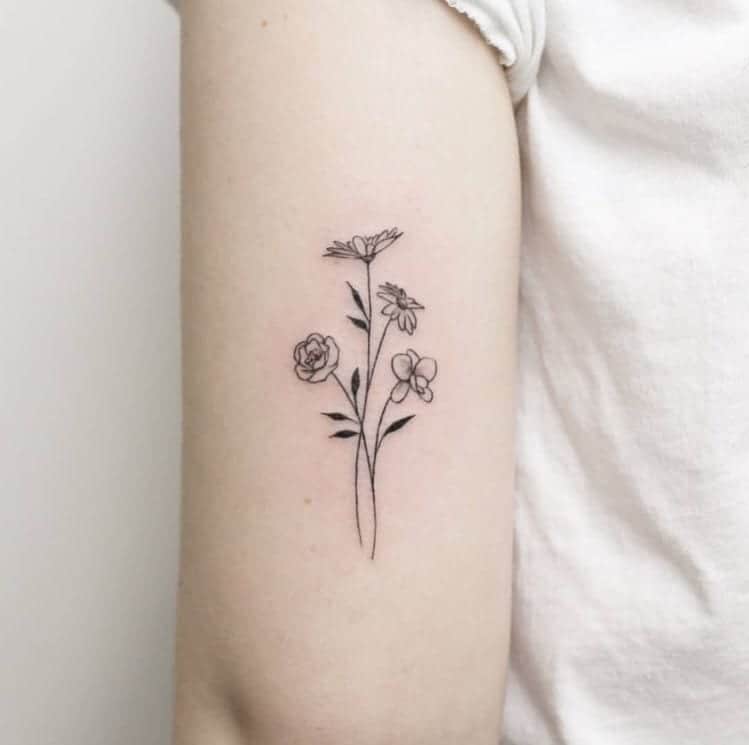 small floral tattoo designs