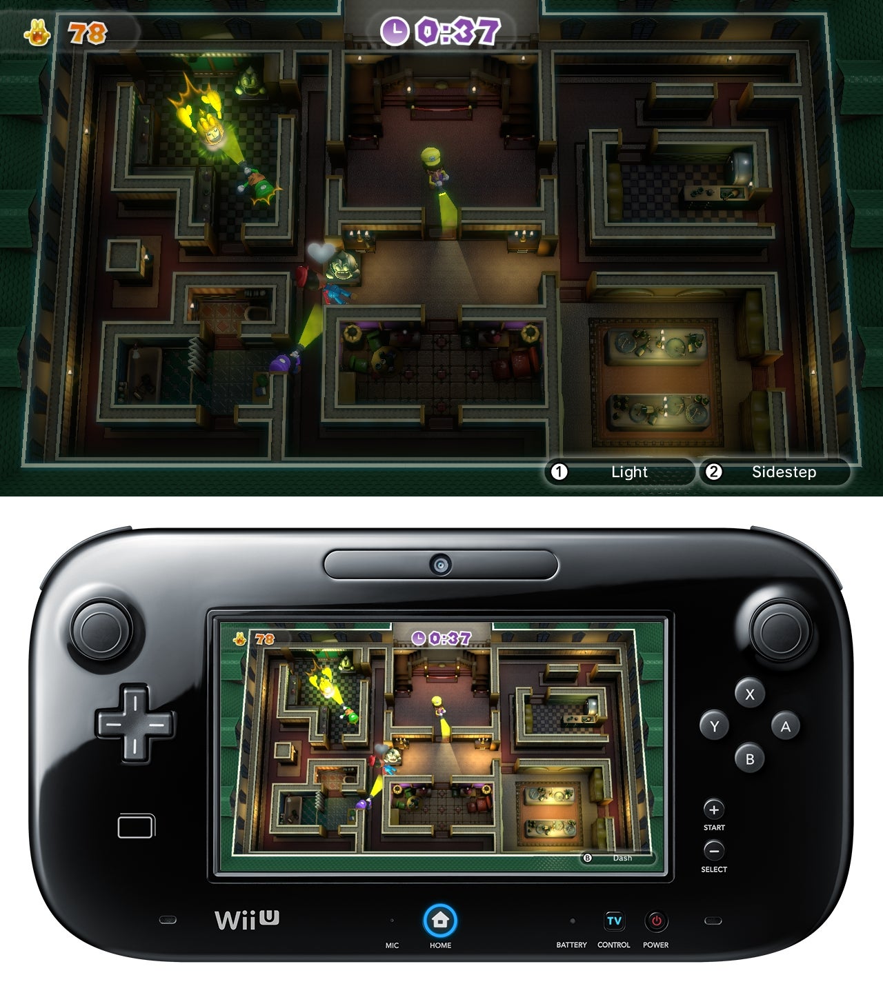 nintendo land luigis mansion