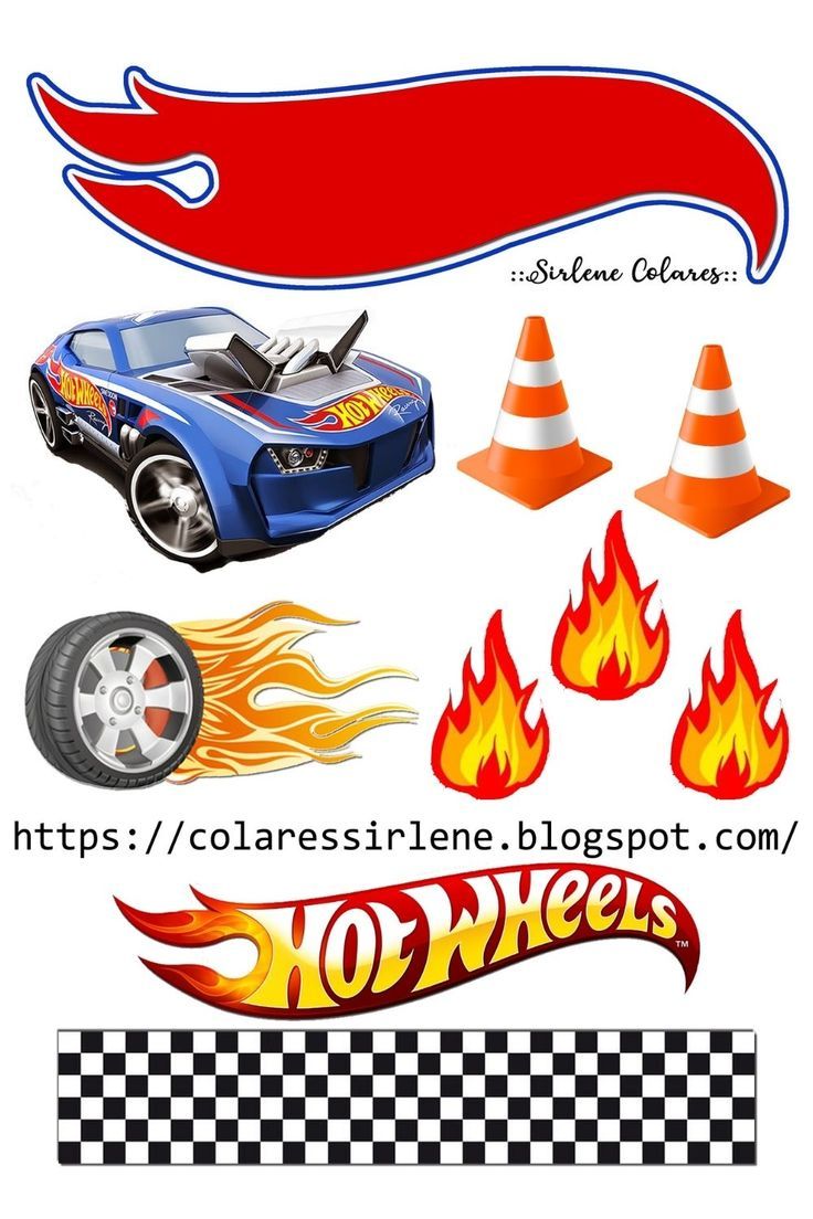 hot wheels para imprimir