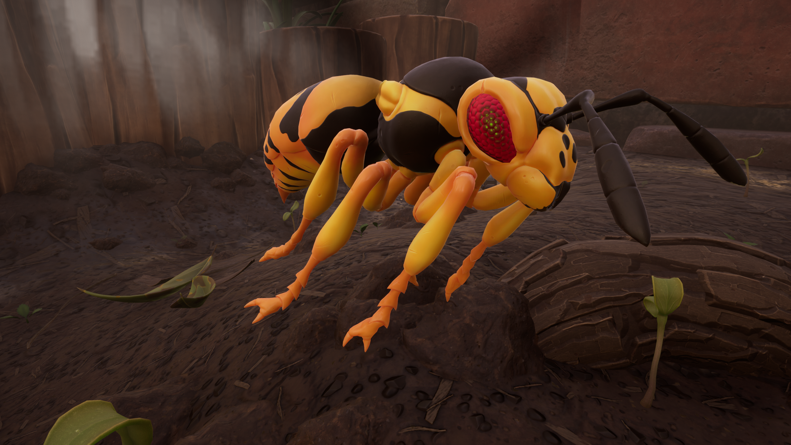 grounded wasp queen