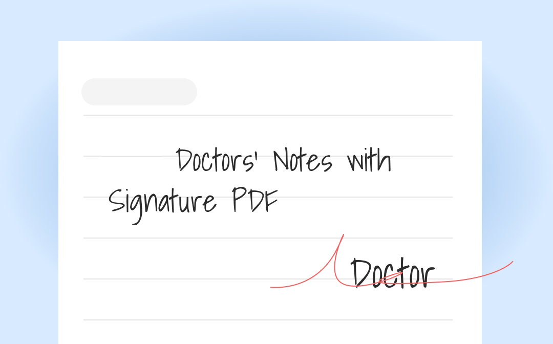 fake doctors note with signature