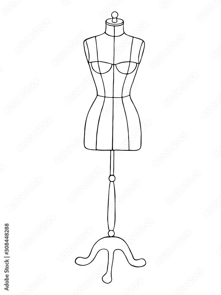 fashion mannequin illustration