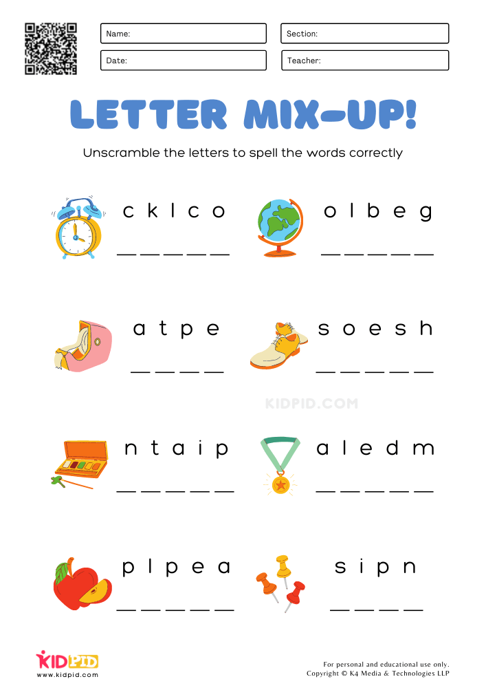 unscramble letters to make words