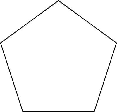 pentagon shape clipart