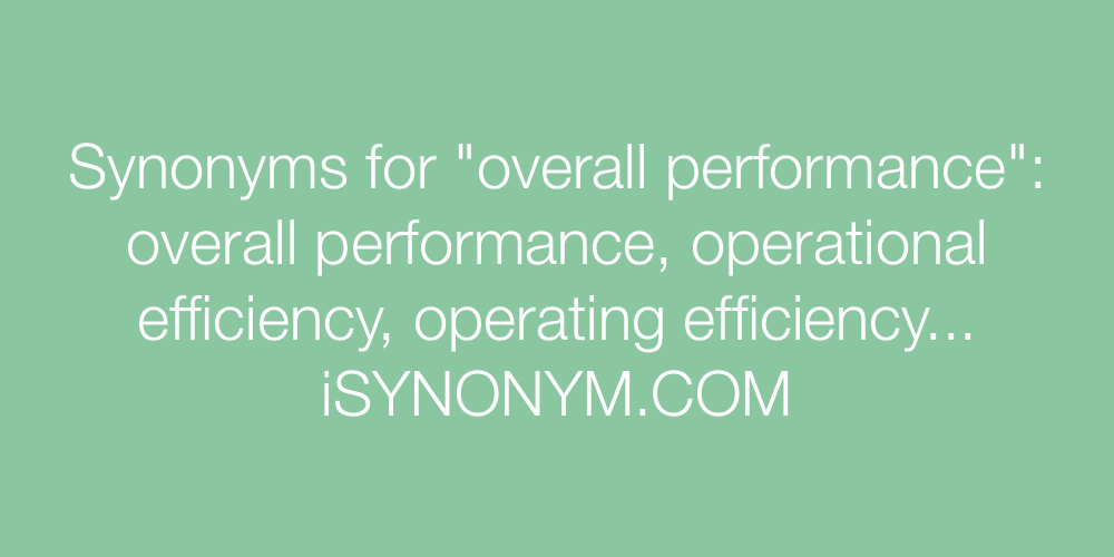 performance synonym