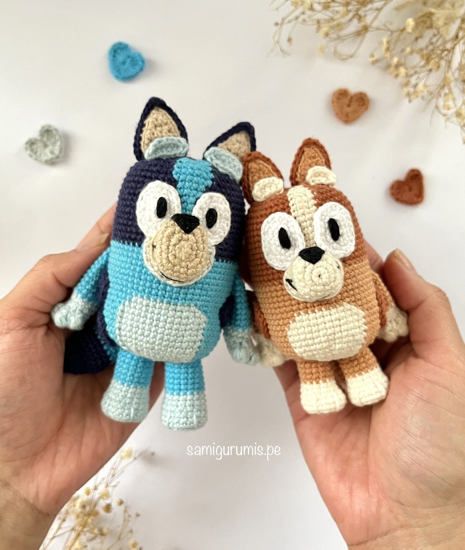 bluey amigurumi patrón gratis