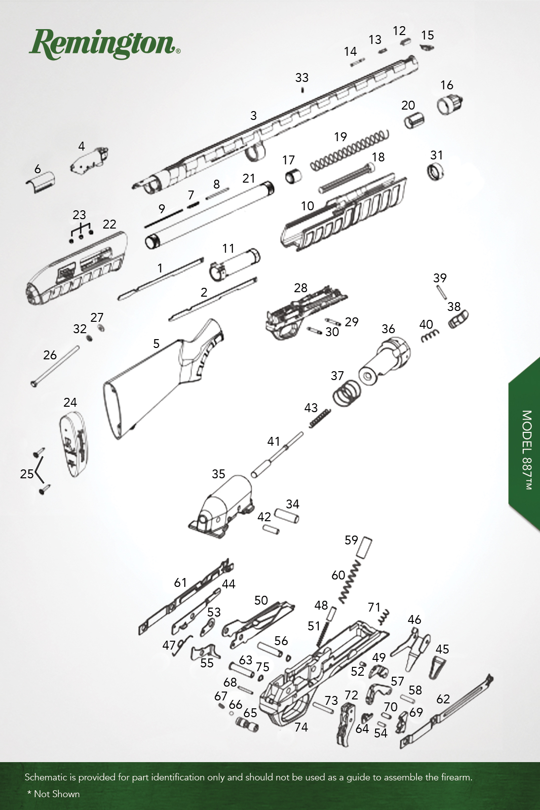 remington 887 parts