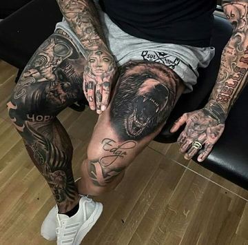 tatuajes en el muslo para hombres