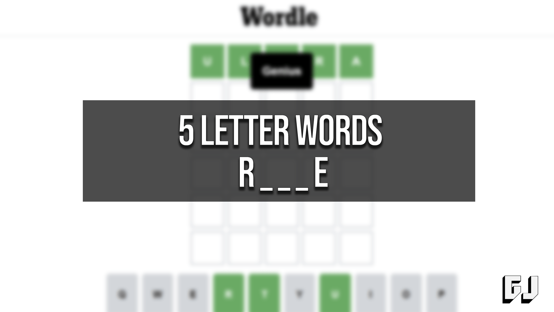 5 letter word starting with e ending in i