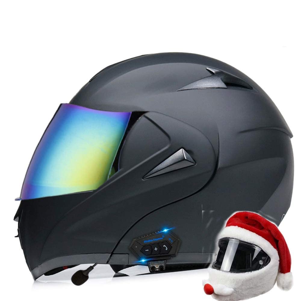 motorbike helmet with sun visor