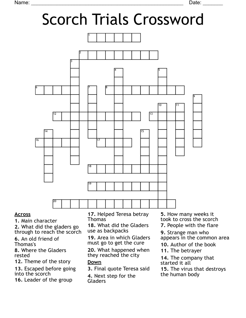 scorch crossword clue 4 letters