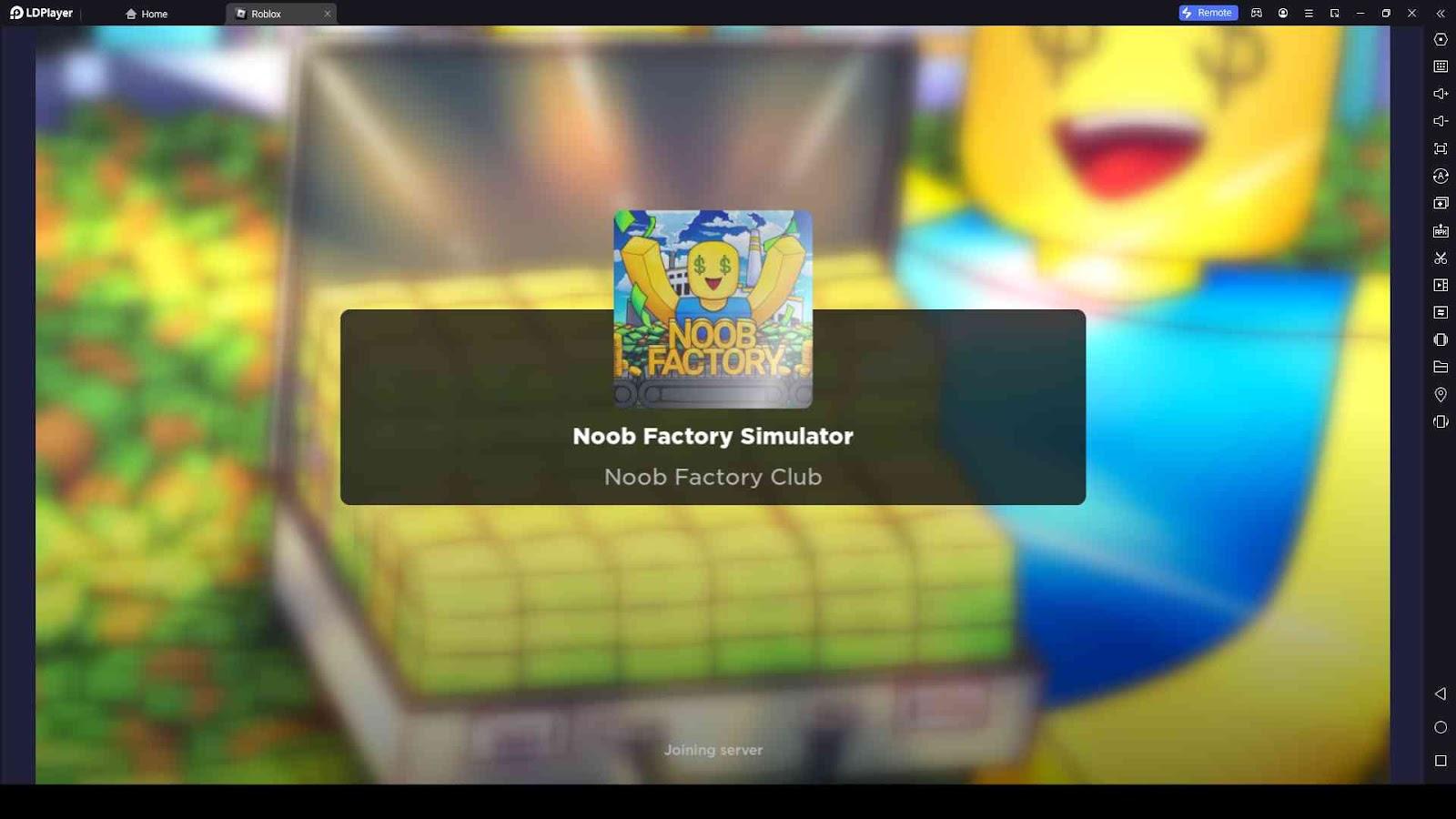 noob factory simulator code