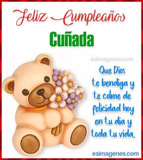 feliz cumple cuñada gif