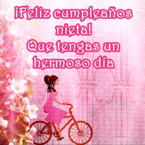 feliz cumple para una nieta