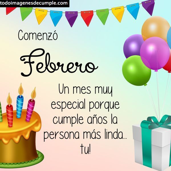 feliz cumpleaños febrero