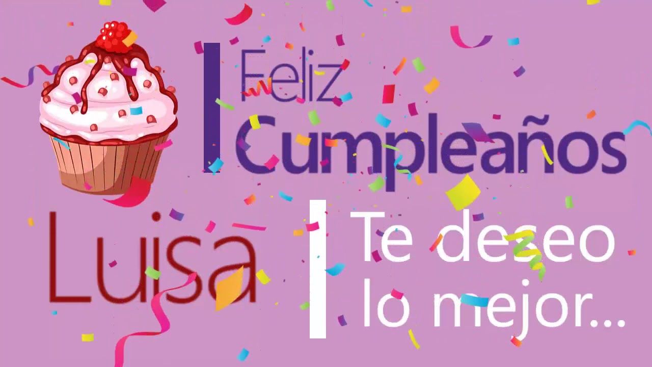 feliz cumpleaños luisa gif