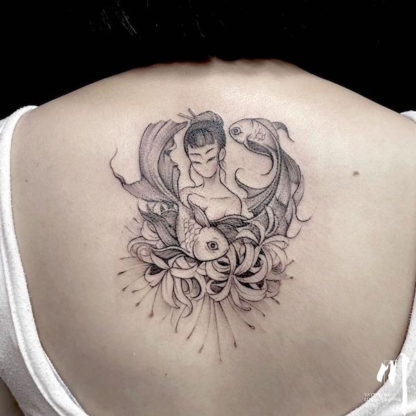 feminine pisces tattoos