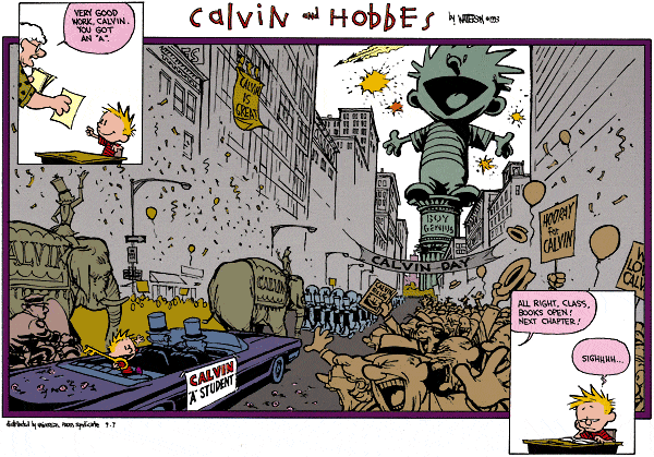 calvin hobbes comic strip