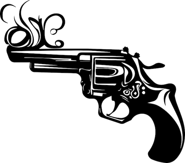 gun tattoo vector