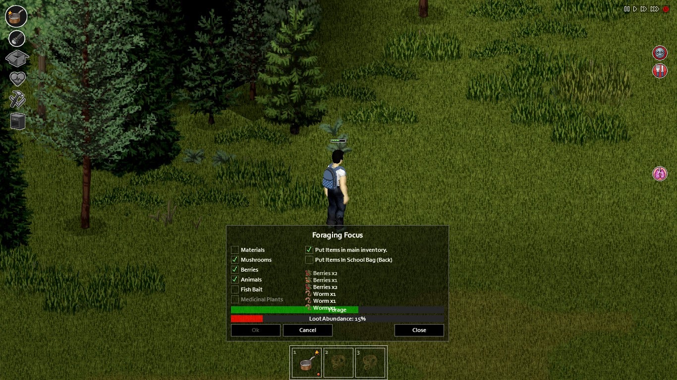 project zomboid foraging