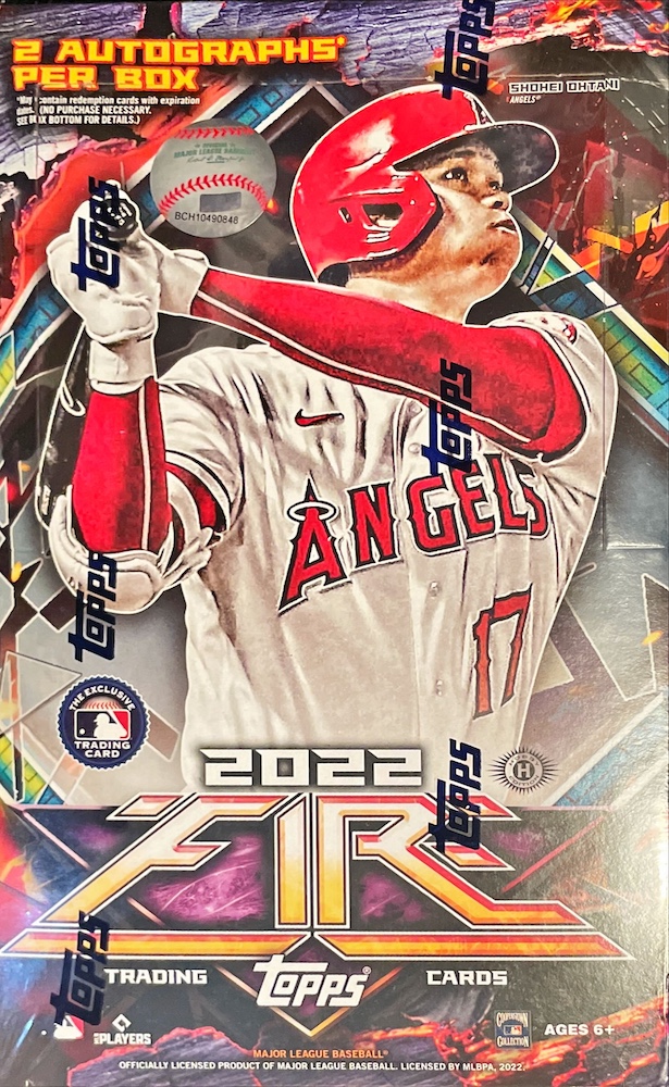 2022 topps fire hobby box