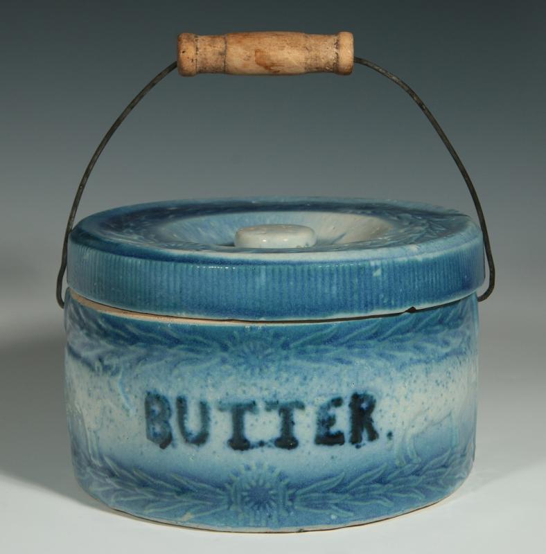 vintage butter crock with lid