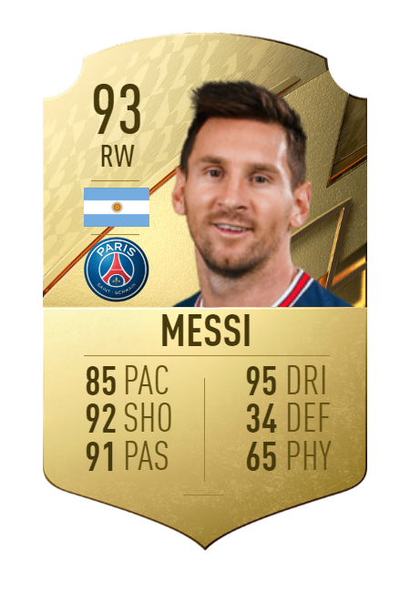 fifa messi cards