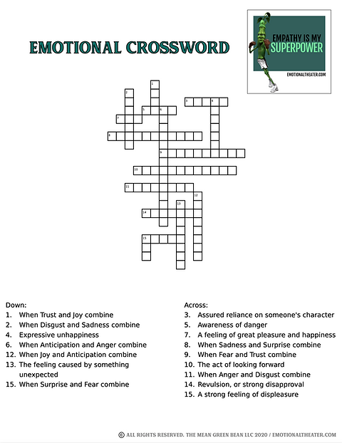 filled with anger crossword