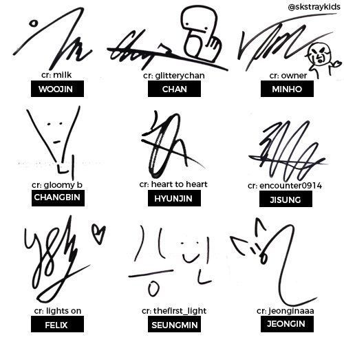 firmas de stray kids