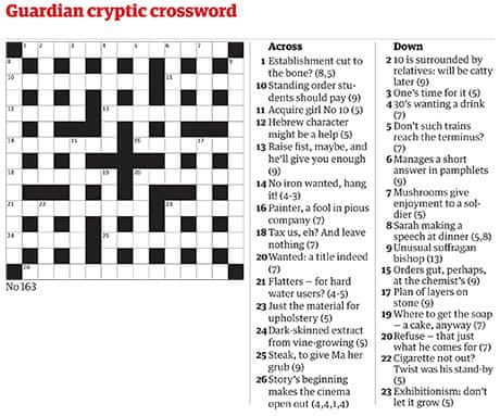 flatters crossword clue