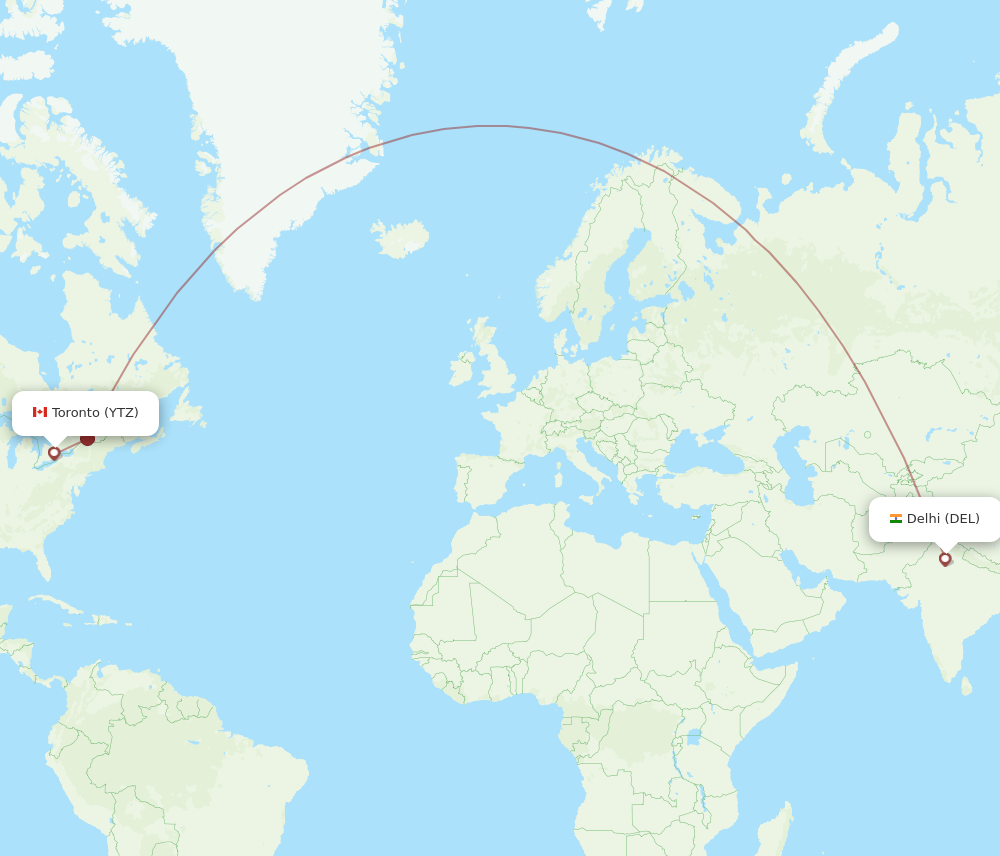 flights from yyz to delhi