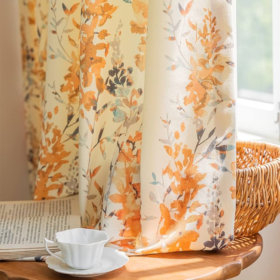 floral curtains for bedroom