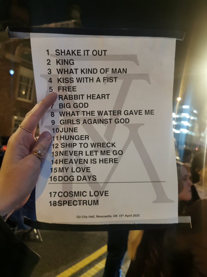 florence setlist