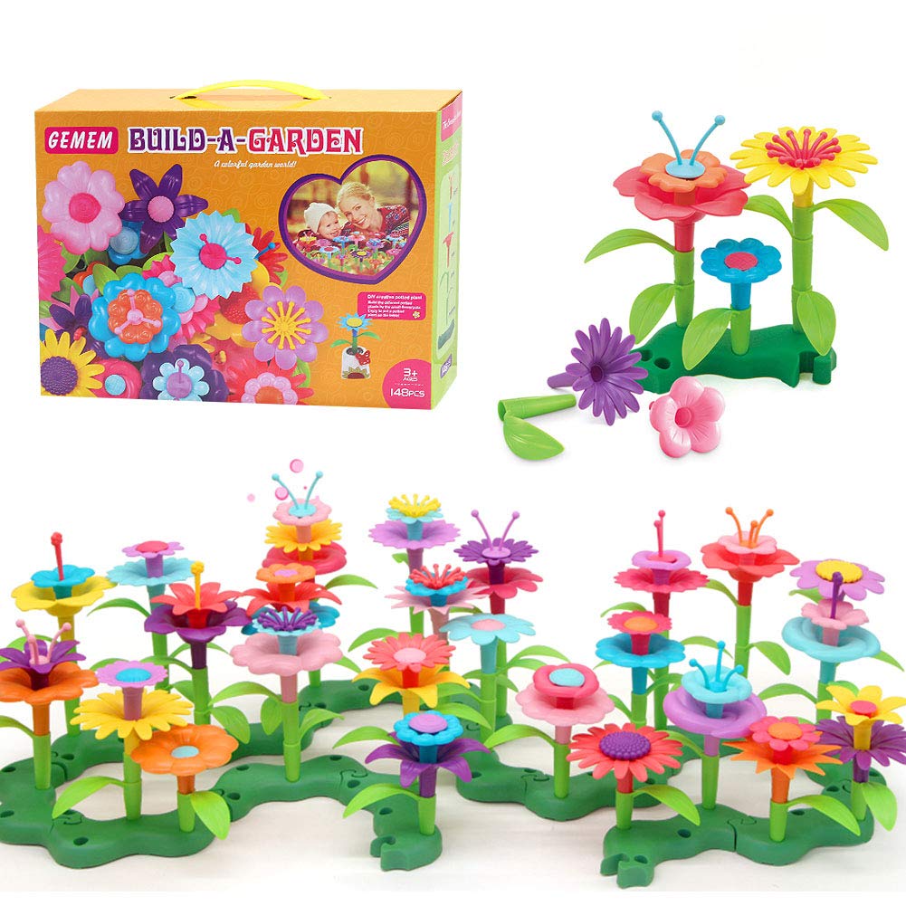 flower garden building toys