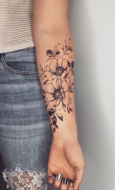 flower tattoos for females