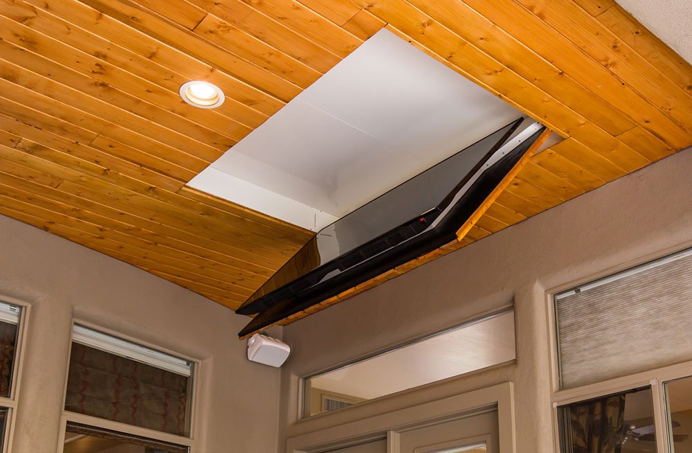fold up ceiling tv mount
