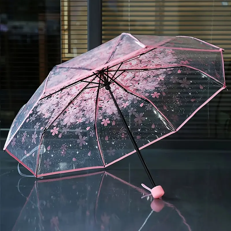 foldable transparent umbrella