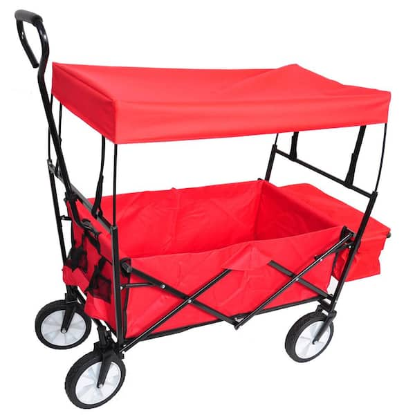 foldable wagon with canopy