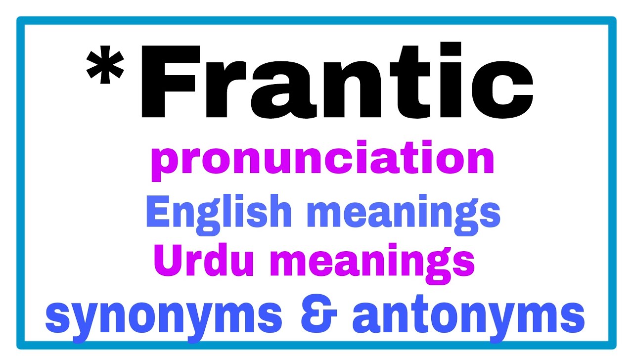 frantic synonym