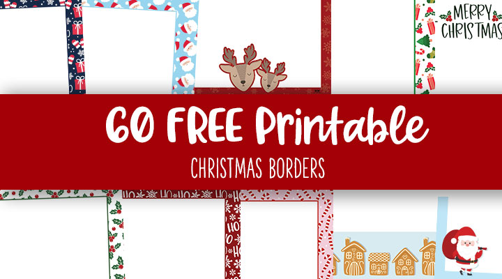 free christmas borders to print