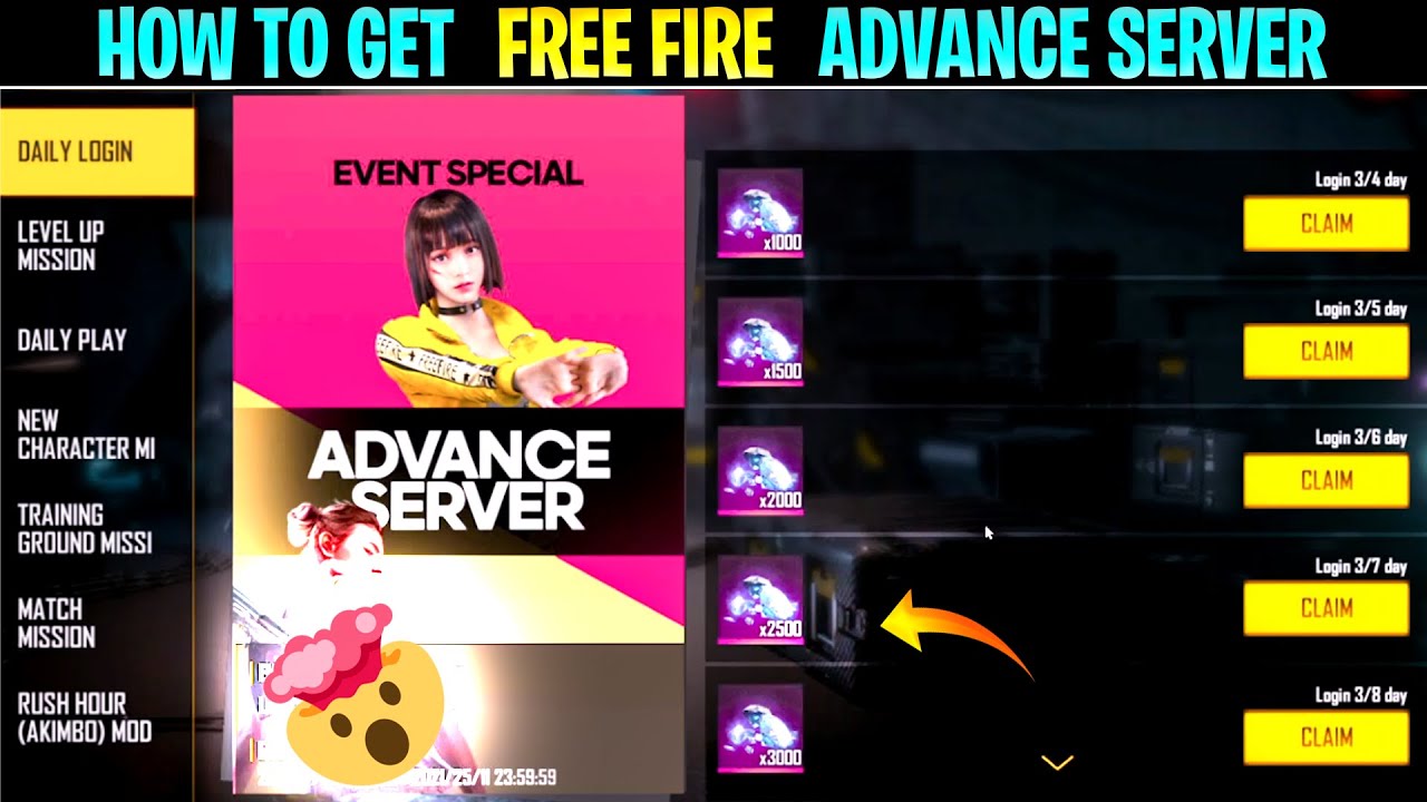 free fire new server